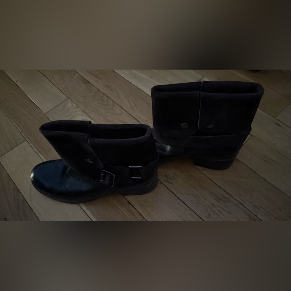 Clarks Brown Moto Boots - Picture 14 of 16